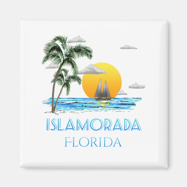 Sailing Islamorada Florida Keys Magnet (Front)