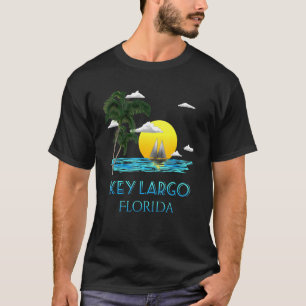 Sailing Key Largo Florida Keys Beach Sunset T-Shirt