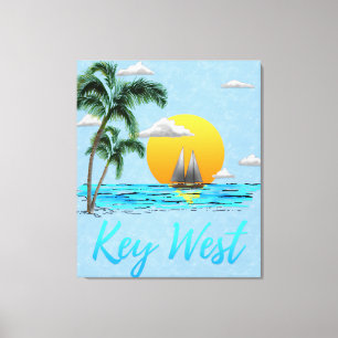 Sailing Key West Florida Canvas Print
