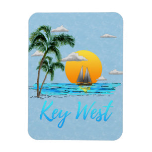 Sailing Key West Florida Magnet