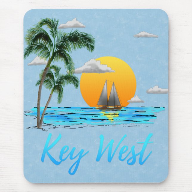 Sailing Key West Florida Mouse Pad (Front)