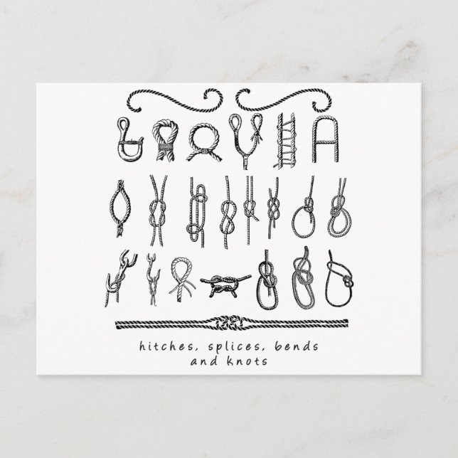 sailing knots postcard (Front)