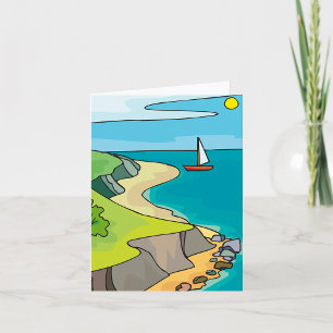 Sailing Landscape Card