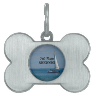 Sailing Mackinac Pet ID Tag