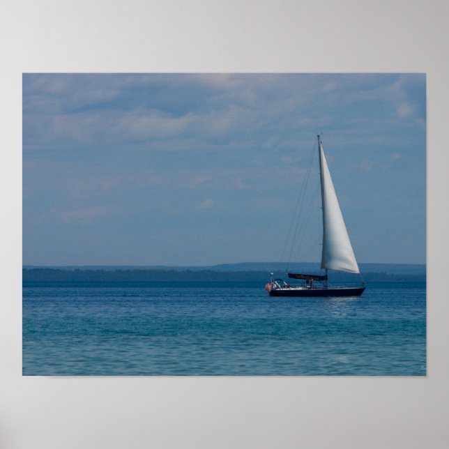 Sailing Mackinac Poster (Front)