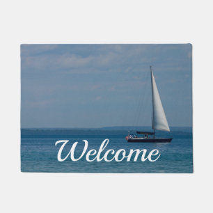 Sailing Mackinac Welcome Doormat