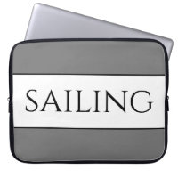 SAILING Modern Sporty Grey White Summer Stripes