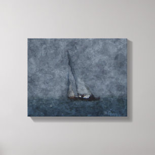 Sailing near Tiburon Canvas Print