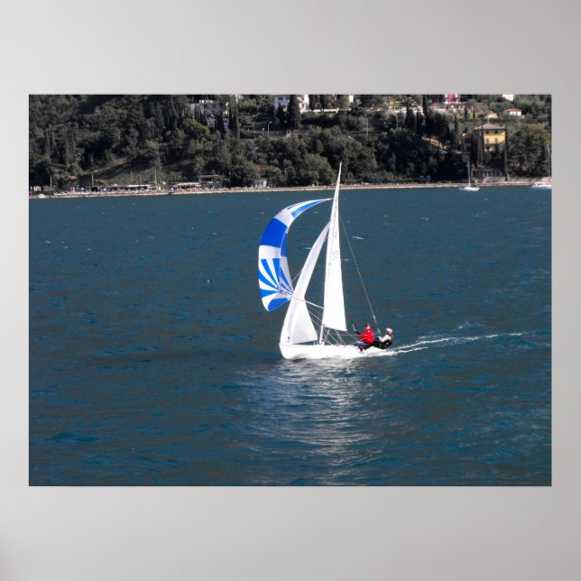 Sailing on Lake Garda Poster (Front)