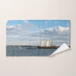 Sailing on Lake Ontario Hand Towel