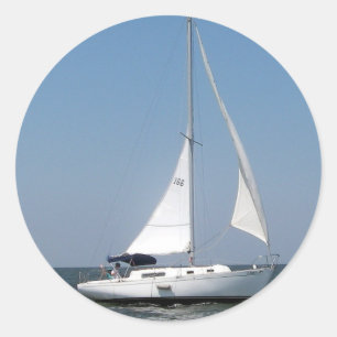 Sailing on Lake Pontchartrain Stickers