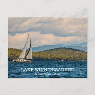 Sailing On Lake Winnipesaukee In New Hampshire Postcard