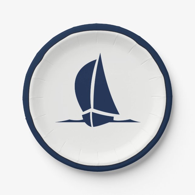 Sailing Paper Plate (Front)