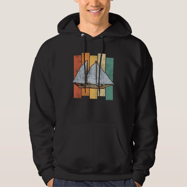 Sailing Retro Vintage Hoodie (Front)