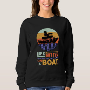 Sailing Sail Boat Captain Sea Sailor Gift Idea Sweatshirt