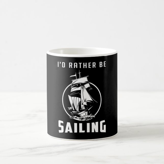 Sailing Sail Boat Sailor Captain Sea Gift Idea Coffee Mug (Center)