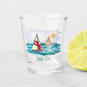 Sailing Sailboat Design Shot Glass