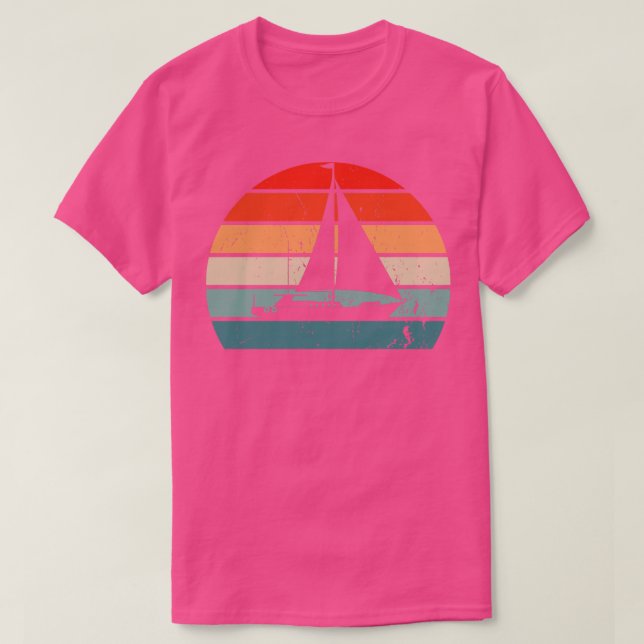 Sailing Sailing Boat Retro T-Shirt (Design Front)