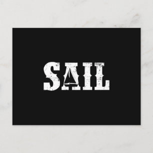 Sailing Sailor Captain Sail Boat Sea Gift Idea Postcard
