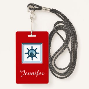 Sailing scene ID badge