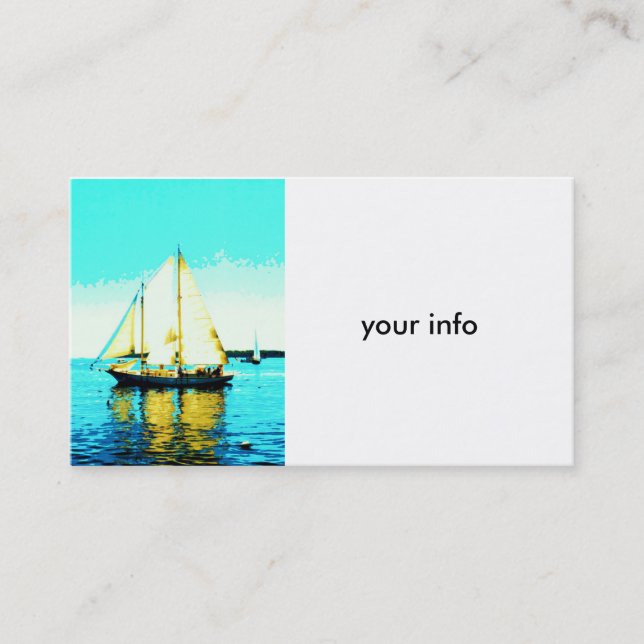 sailing schooner business card (Front)