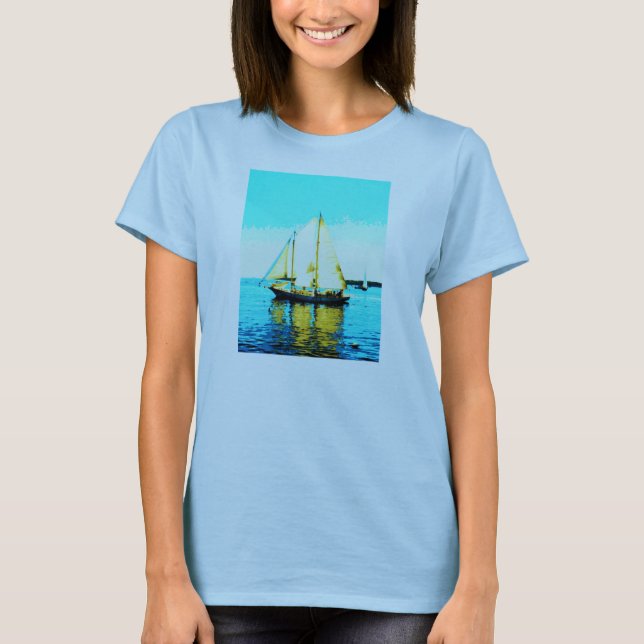 sailing schooner t-shirt (Front)