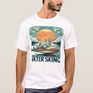Sailing Serenity: Woman Enjoying Ocean Breeze T-Shirt