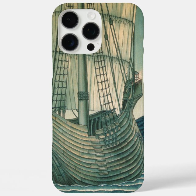 Sailing Ship Anchored in the Harbour Case-Mate iPhone Case (Back)