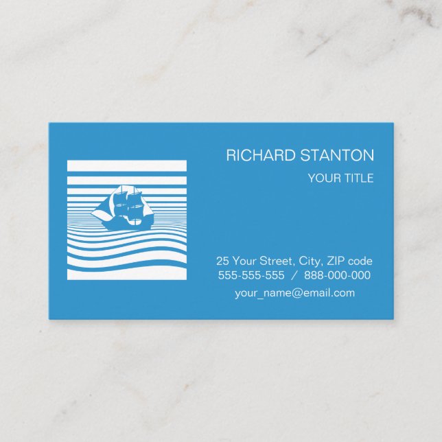 Sailing ship business card (Front)
