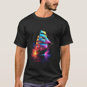 Sailing ship Colourful Artful T-Shirt