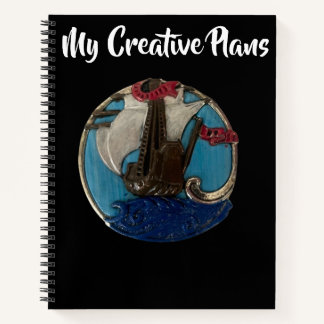 Sailing Ship Custom Project Design Sketchbook Notebook