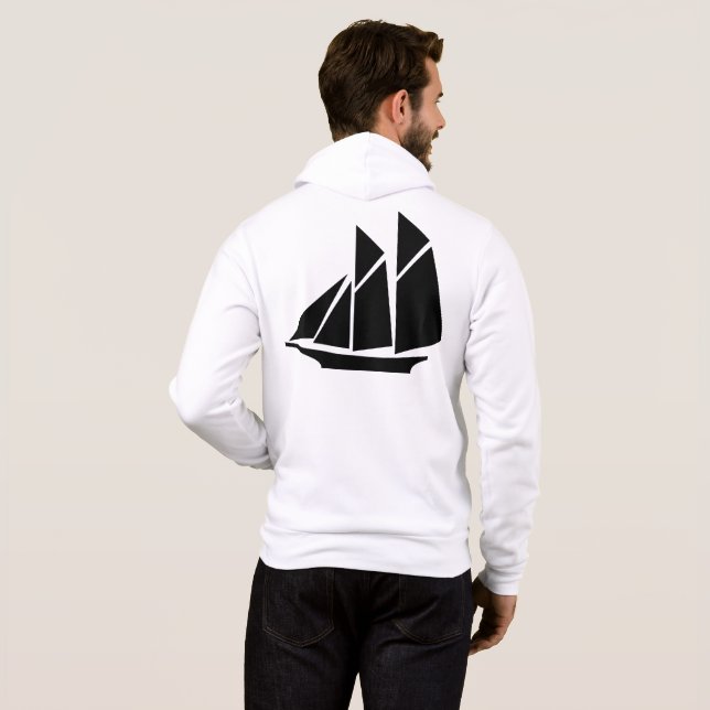 Sailing ship hoodie (Back Full)