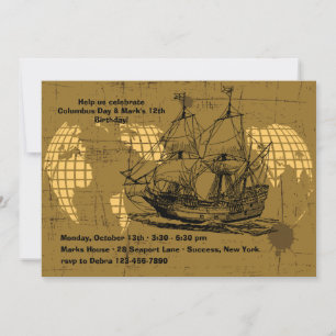 Sailing Ship Invitation