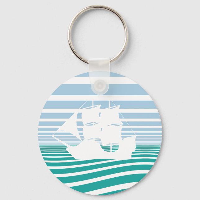 Sailing ship key ring (Front)