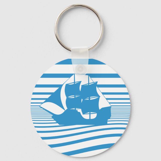 Sailing ship key ring (Front)