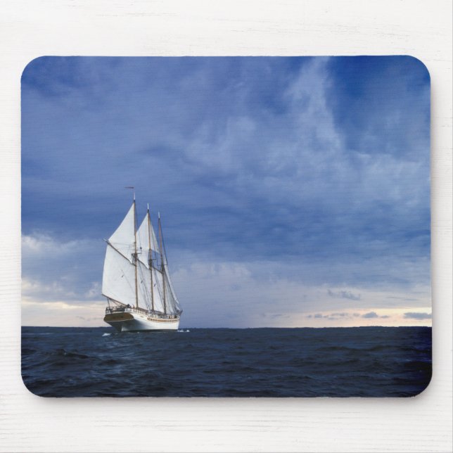 Sailing Ship On The Baltic Sea Mouse Pad (Front)