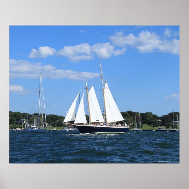 Sailing ship photography poster (Front)