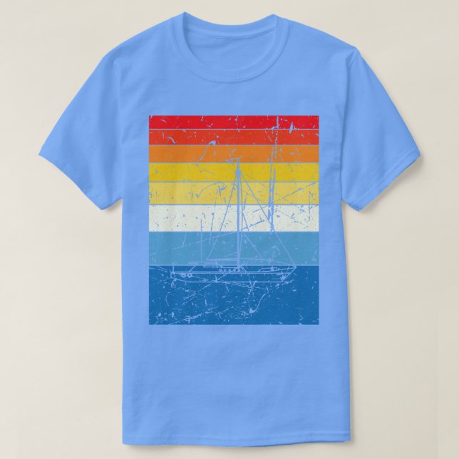 Sailing Ship Retro Vintage T-Shirt (Design Front)