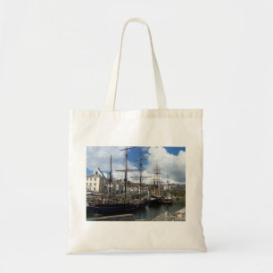 Sailing Ships Charlestown Harbour Cornwall Photo Tote Bag