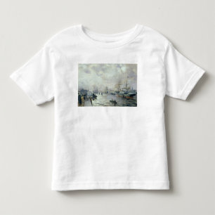 Sailing Ships in the Port of Hamburg, 1889 Toddler T-Shirt