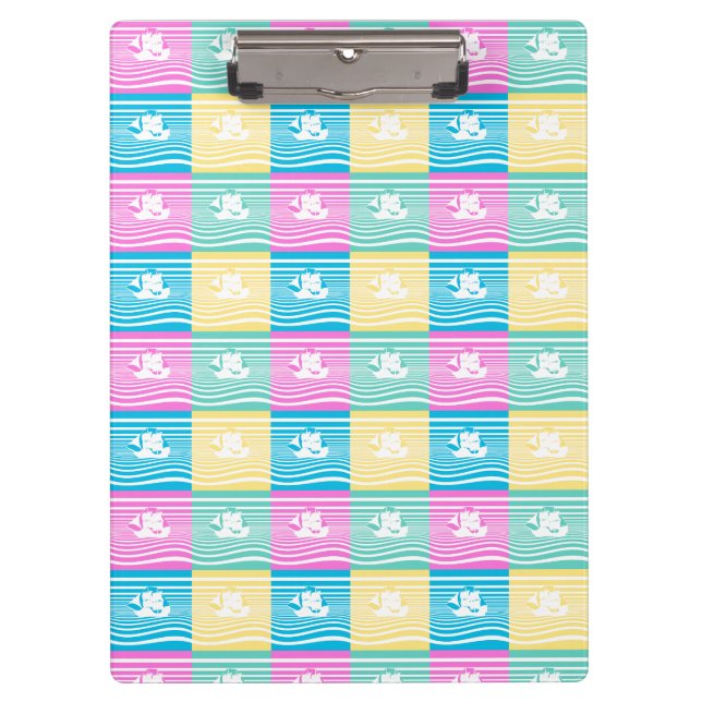 Sailing ships pattern clipboard (Front)