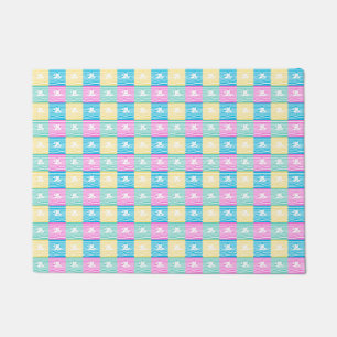 Sailing ships pattern doormat