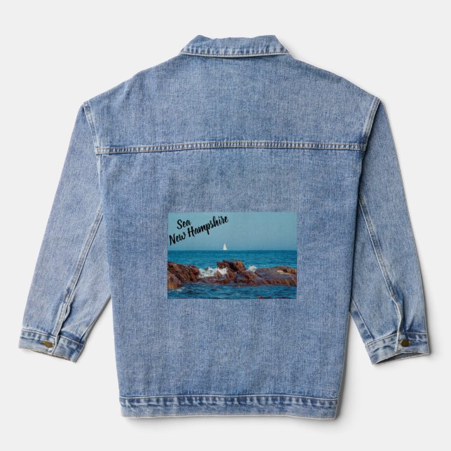 Sailing the Atlantic Denim Jacket (Back)