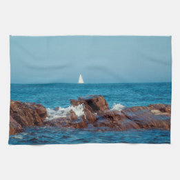 Sailing the Atlantic Tea Towel