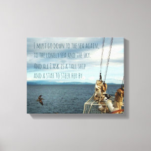 Sailing the Coast Sea Fever Print