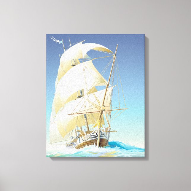 Sailing the Sea Canvas Print (Front)