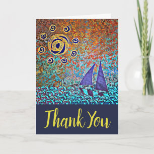 Sailing the Sea Thank you Card