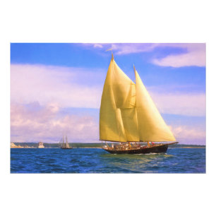 Sailing The Sound Photo Print
