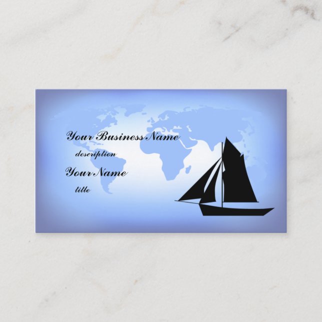 Sailing the World Business Card (Front)