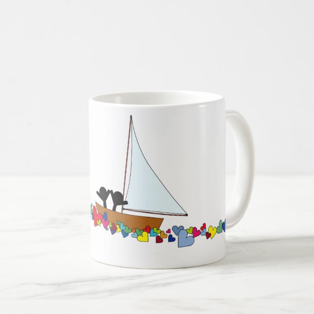 Sailing through Love Coffee Mug (Front Right)